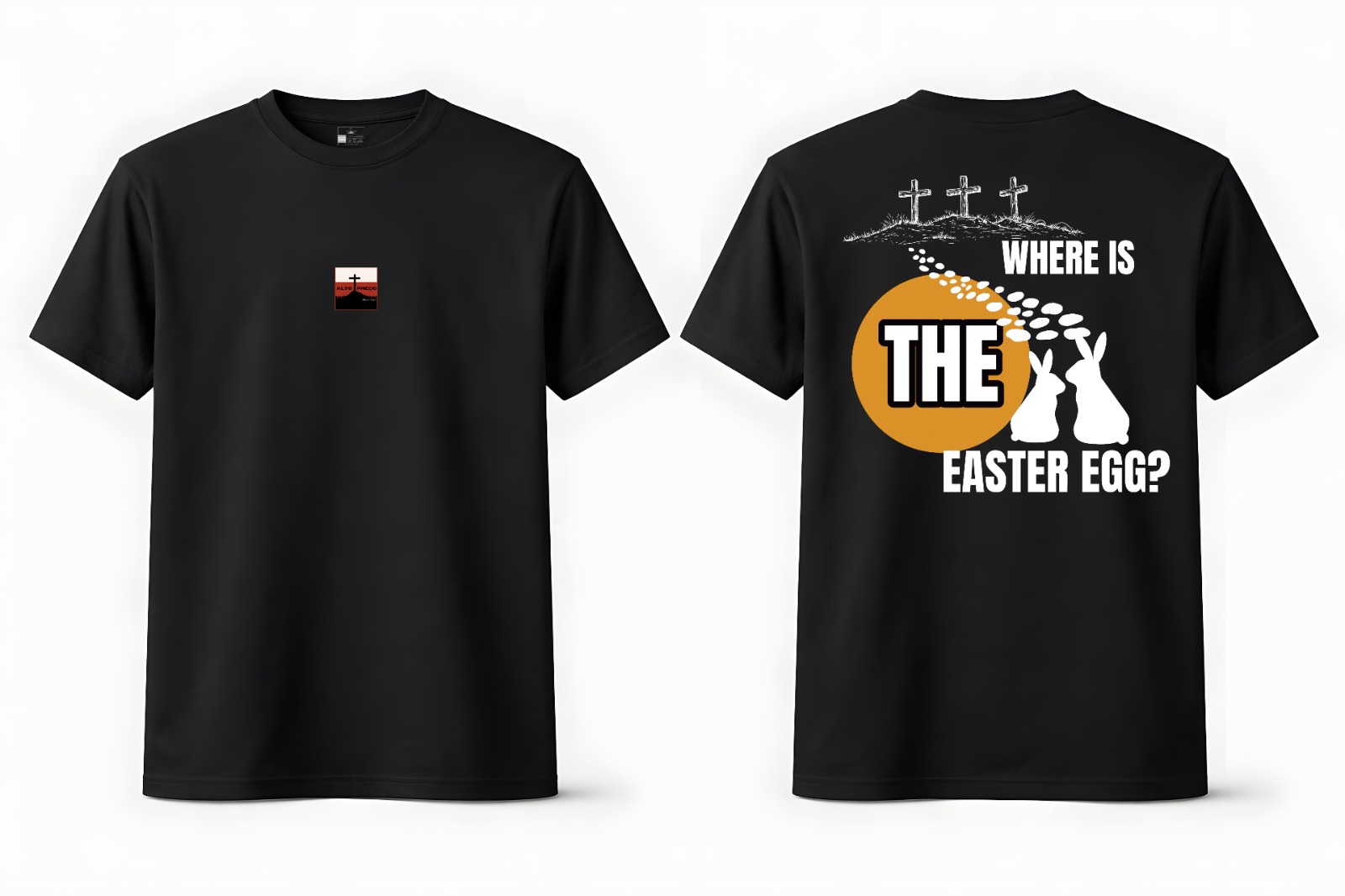Camiseta Easter Egg preta